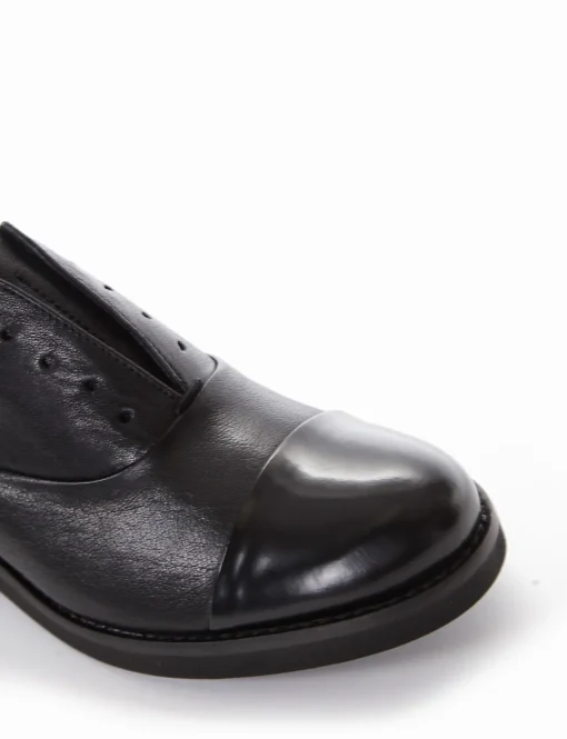 scarpa lacci tacco 3 cm nero