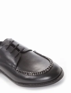 scarpa lacci tacco 2 cm nero