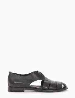 scarpa lacci tacco 2 cm nero