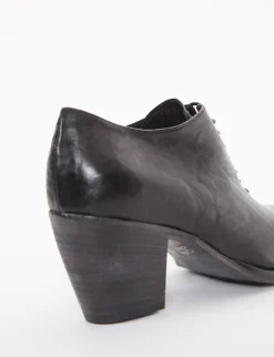 scarpa lacci tacco 8 cm nero