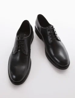 scarpa lacci tacco 2 cm nero