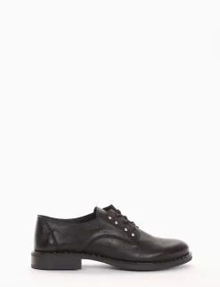 scarpa lacci tacco 2 cm nero