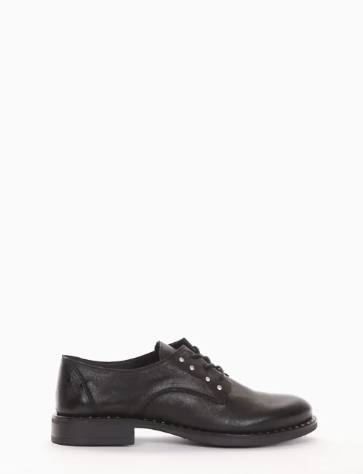 scarpa lacci tacco 2 cm nero