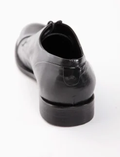 scarpa lacci tacco 2 cm nero