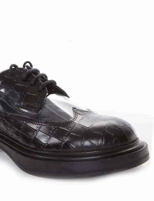 scarpa lacci tacco 2 cm nero