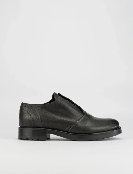 scarpa no lace tacco 2 cm nero
