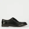 Scarpa no lace tacco 2 cm nero pelle
