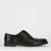 Scarpa no lace tacco 2 cm nero pelle