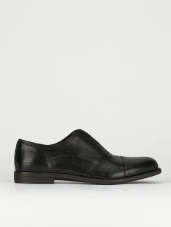Scarpa no lace tacco 2 cm nero pelle