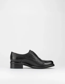 scarpa no lace tacco 3 cm nero