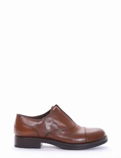 scarpa no lace tacco 2 cm cuoio