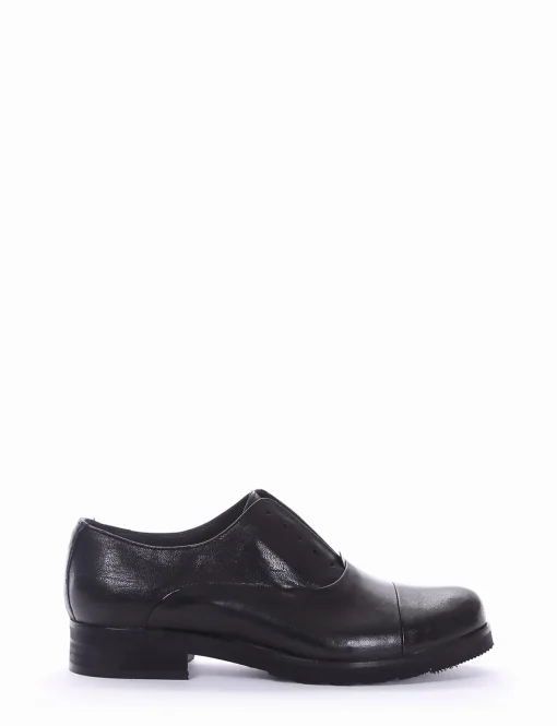 scarpa no lace tacco 2 cm nero