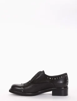 scarpa no lace tacco 3 cm nero
