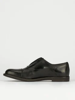 Scarpa no lace tacco 2 cm nero pelle