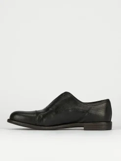 Scarpa no lace tacco 2 cm nero pelle