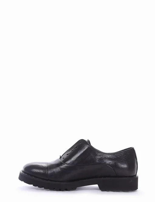 scarpa no lace tacco 2 cm nero