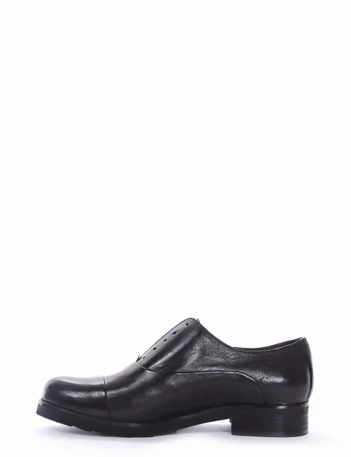 scarpa no lace tacco 2 cm nero