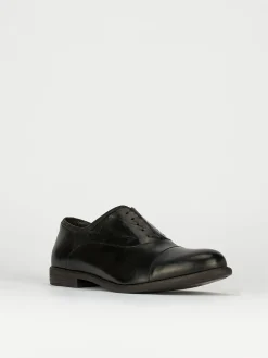 Scarpa no lace tacco 2 cm nero pelle