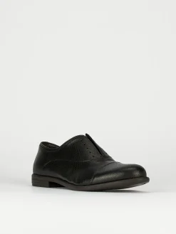 Scarpa no lace tacco 2 cm nero pelle