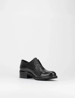 scarpa no lace tacco 3 cm nero