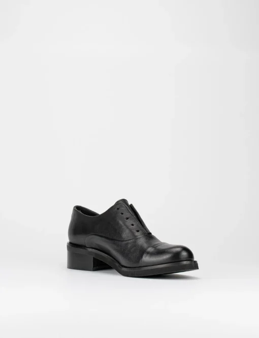 scarpa no lace tacco 3 cm nero