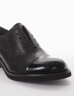 scarpa no lace tacco 3 cm nero