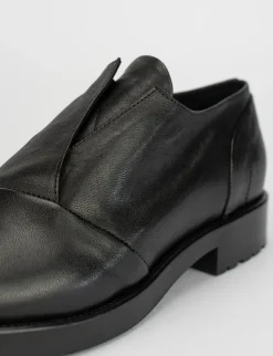 scarpa no lace tacco 2 cm nero