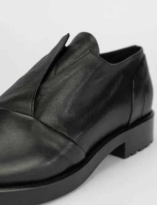 scarpa no lace tacco 2 cm nero