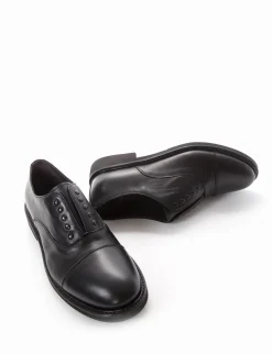 scarpa no lace tacco 2 cm nero