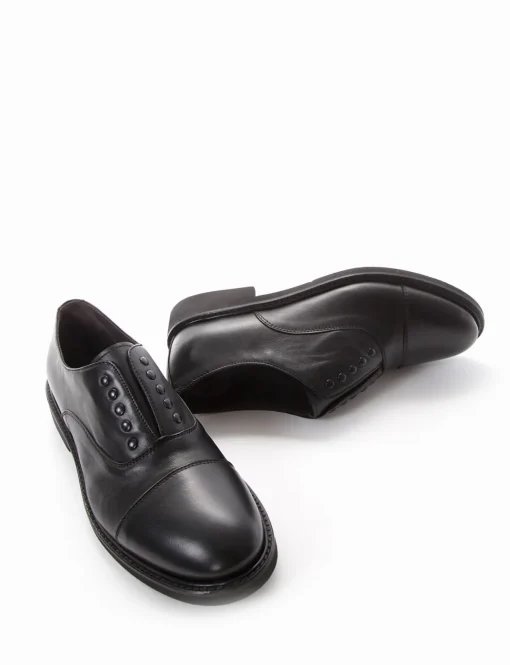 scarpa no lace tacco 2 cm nero