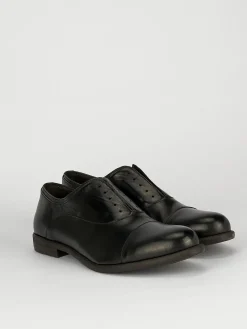 Scarpa no lace tacco 2 cm nero pelle