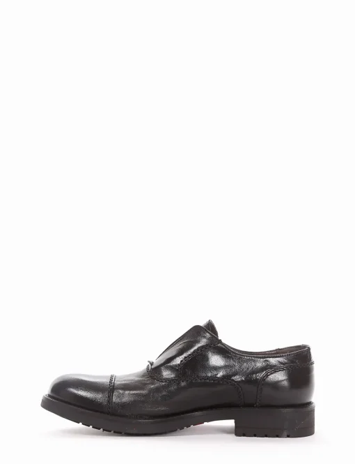 scarpa no lace tacco 2 cm nero