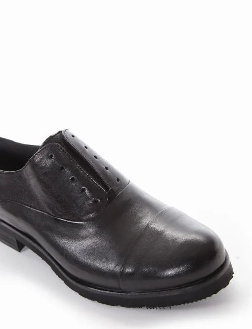 scarpa no lace tacco 2 cm nero