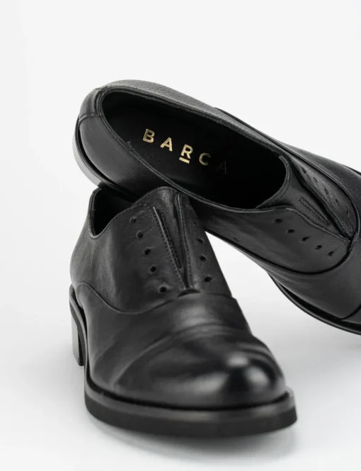 scarpa no lace tacco 3 cm nero