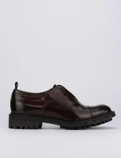 Scarpa no lace tacco 2cm bordo' pelle