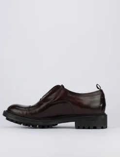 Scarpa no lace tacco 2cm bordo' pelle