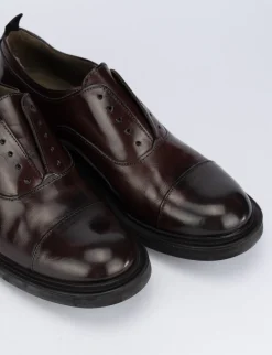Scarpa no lace tacco 2cm bordo' pelle