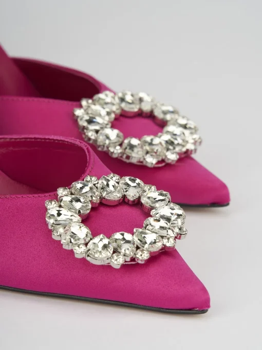 Slingback decoltè tacco 9 cm rosa pelle