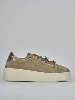 Sneakers camoscio beige