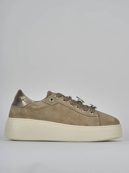 Sneakers camoscio beige