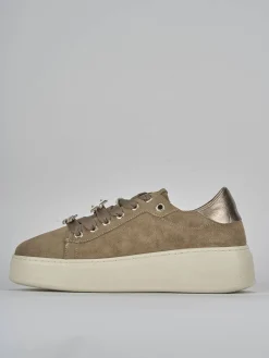 Sneakers camoscio beige