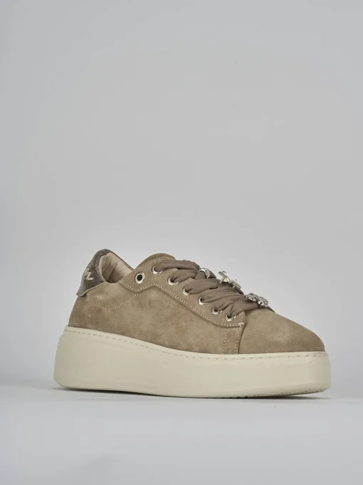 Sneakers camoscio beige