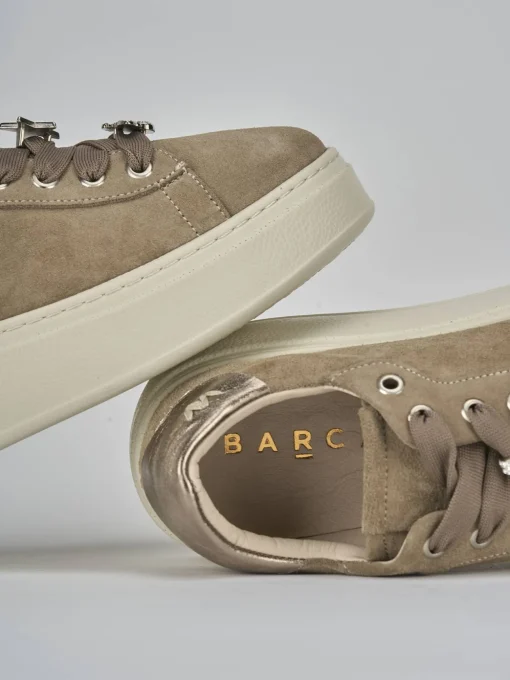 Sneakers camoscio beige