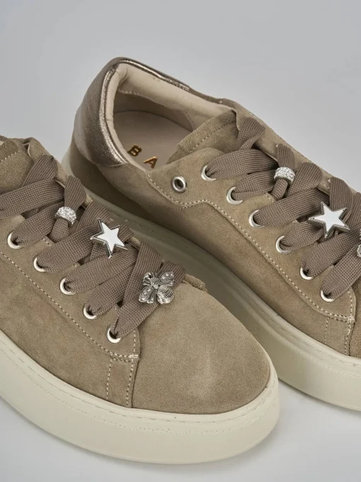 Sneakers camoscio beige
