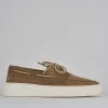 Sneakers camoscio marrone