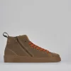 Sneakers camoscio marrone
