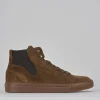 Sneakers camoscio marrone