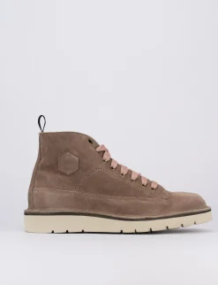 Sneakers camoscio rosa