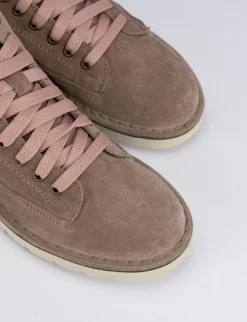 Sneakers camoscio rosa