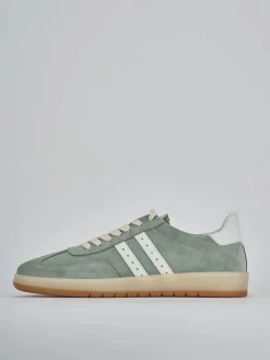 Sneakers camoscio verde